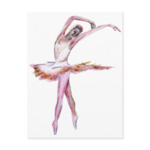 Ballerina, presentes de dança de balé, cartas, cam