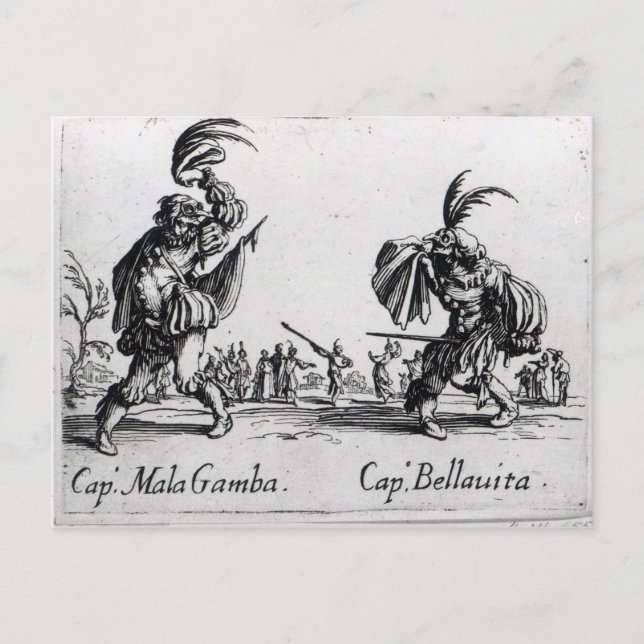 Cartão Postal Balli de Sfessania, c.1622 (Frente)