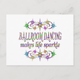 Cartão Postal Ballroom Dancing Sparkles
