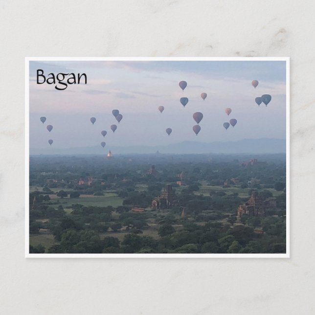 Cartão Postal balões de ar bagan (Frente)