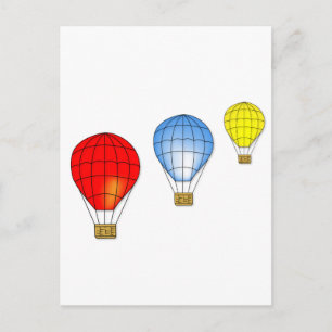 Cartão Postal Balões de ar coloridos