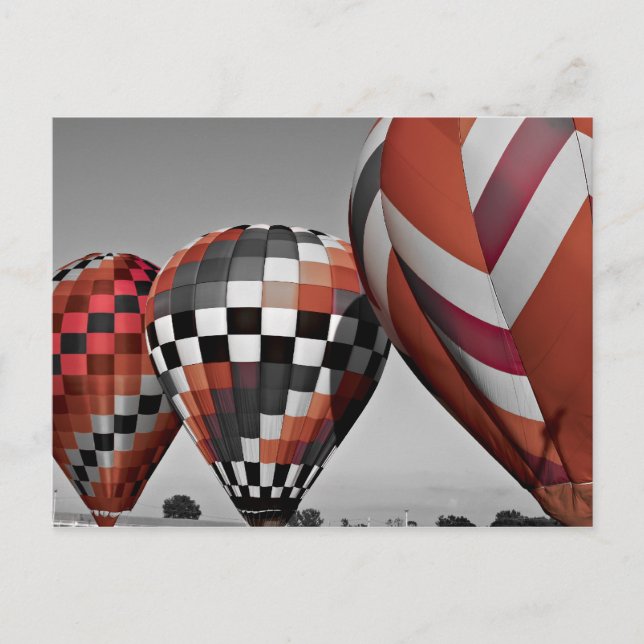 Cartão Postal Balões de ar quente (Frente)