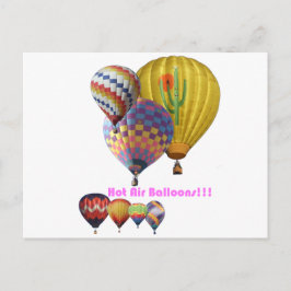 Cartão Postal Balões de ar quente!!! Colagem