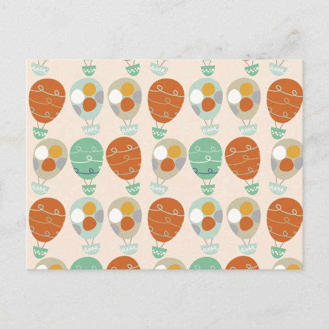 Cartão Postal Balões de ar quente lunáticos (Frente)