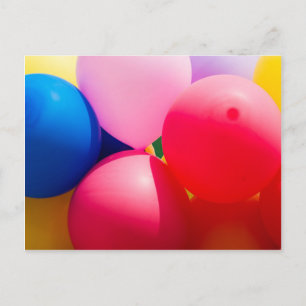 Cartão Postal Balões de Brinquedo Coloridos