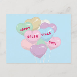 Cartão Postal Balões de Conversa de Galentine - BADASS SQUAD