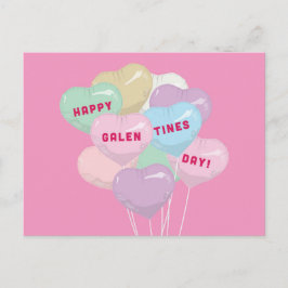 Cartão Postal Balões de Conversa de Galentine - U R BADASS