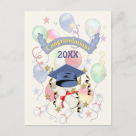 Cartão Postal Balões de Graduação Festivos 2018