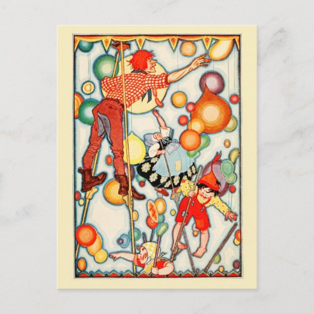 Cartão Postal Balões no céu (Frente)