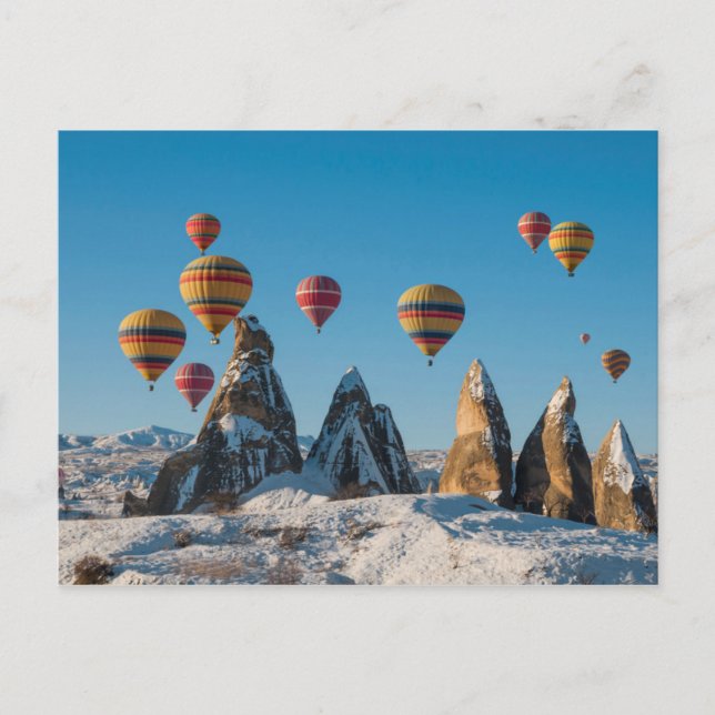 Cartão Postal Balonismo a Ar Quente em Cappadocia (Frente)