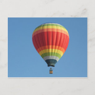 Cartão Postal Baloon do ar quente do arco-íris