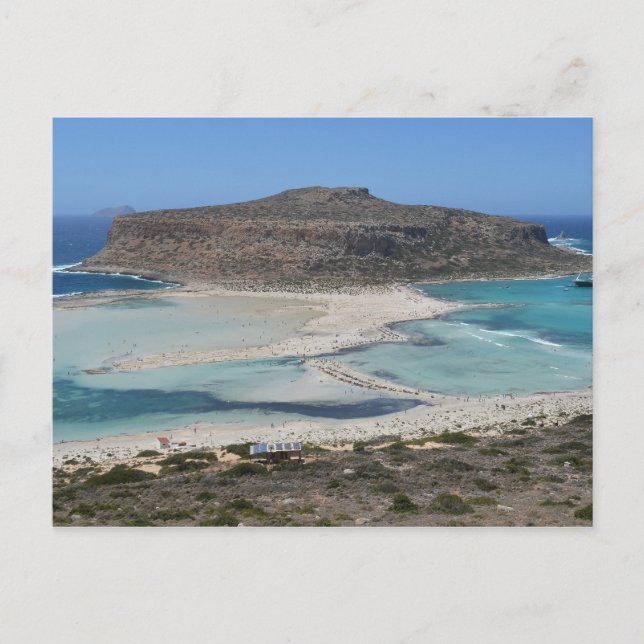 Cartão Postal Balos Lagoon, Crete Grécia Beach Postcard (Frente)