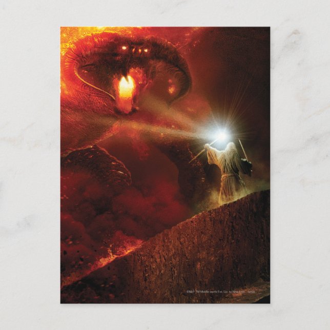 Cartão Postal Balrog Versus GANDALF™ (Frente)