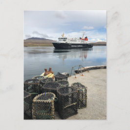 Cartão Postal Balsa Calmac navegando para Islay na Escócia