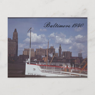 Cartão postal Baltimore 1940