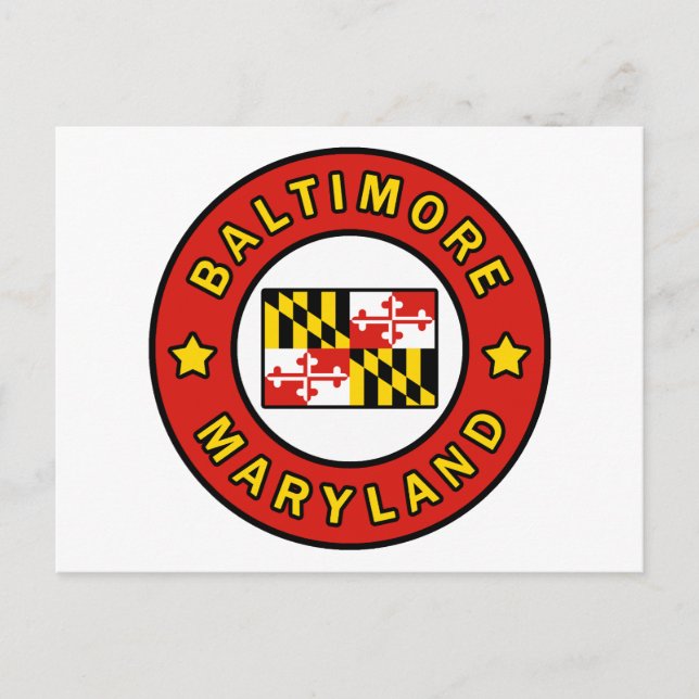 Cartão Postal Baltimore Maryland (Frente)