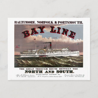 Cartão Postal Baltimore Restaurado, Norfolk, Portsmouth Line
