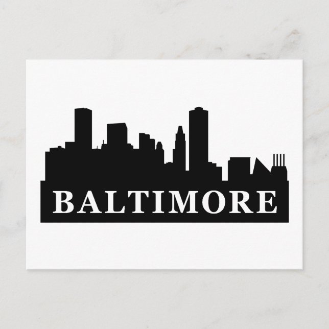 Cartão Postal Baltimore Skyline (Frente)