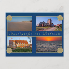 Cartão Postal Baltrum Ansichtskarte - Inselgrüße