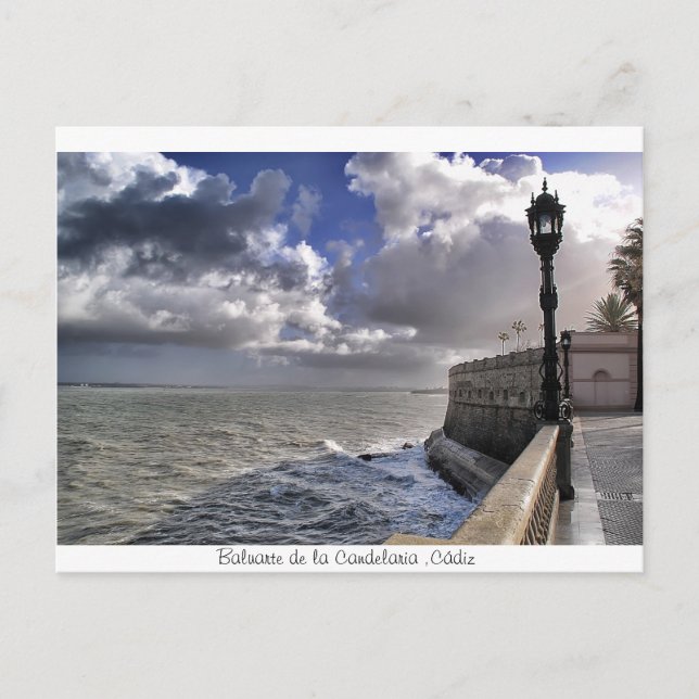 Cartão Postal Baluarte de la Candelaria ,Cádis (Frente)