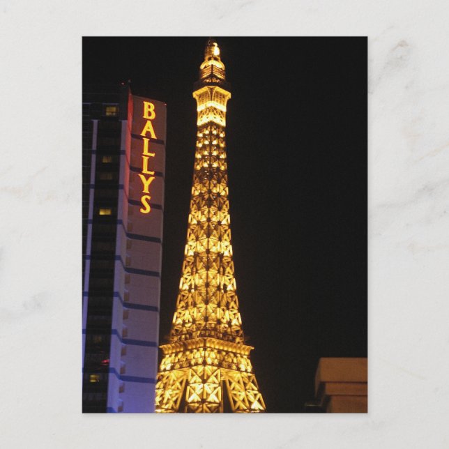 Cartão Postal Balys e Torre Effel (Frente)