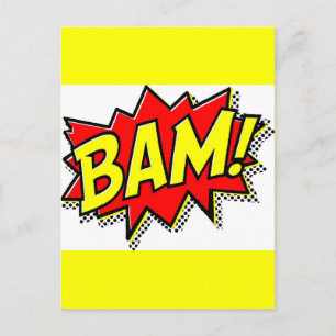 CARTÃO POSTAL BAM COMICBOOK SOFRE AÇÕES LOUD HISTÓRIA EM QUAD