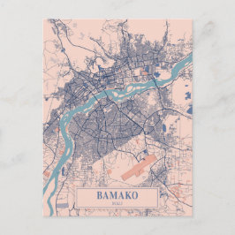 Cartão Postal Bamako Mali Breezy City Map Travel