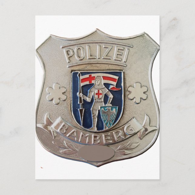 Cartão Postal Bamberg Polizei (Frente)