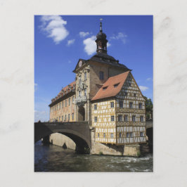 Cartão Postal Bamberg, Rathaus da Alemanha