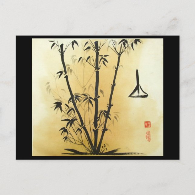 Cartão postal Bamboo de saldo (Frente)