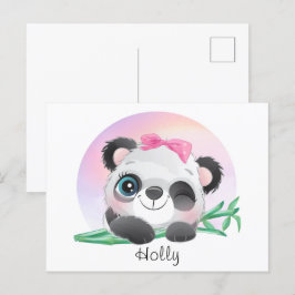Cartão Postal Bambu Banda Amiga De Animais Bons
