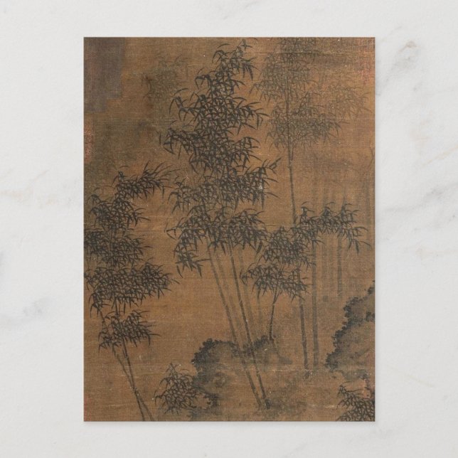 Cartão Postal Bambu por Guan Daosheng (Frente)