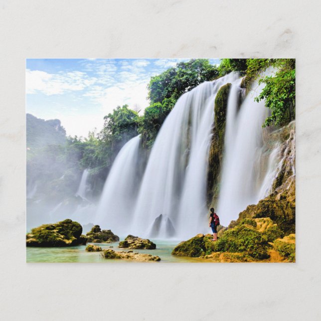 Cartão Postal Ban Gloc Waterfall, Vietname (Frente)