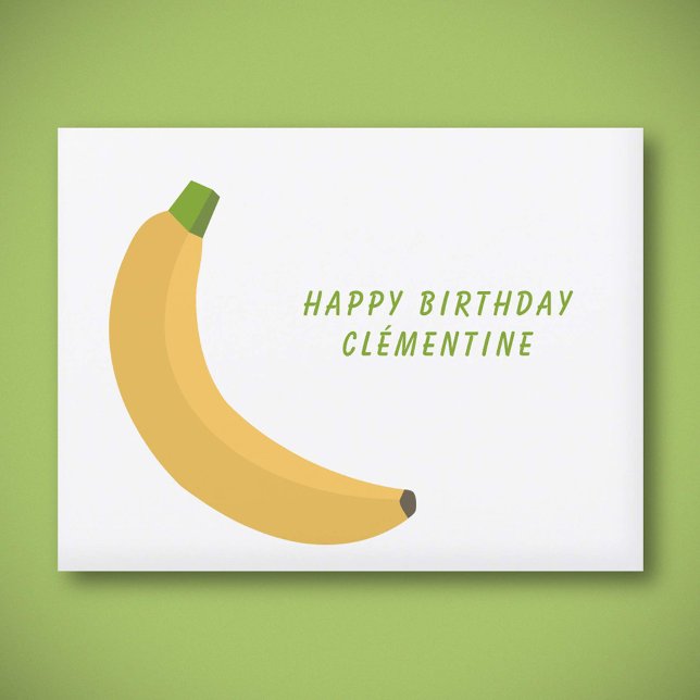 Cartão Postal Banana Birthday (Banana Birthday Postcard)