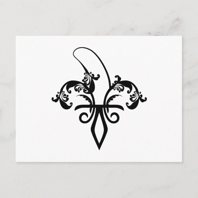 Cartão Postal banana fleur de lis (Frente)