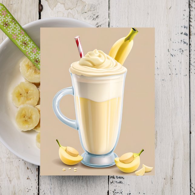 Cartão Postal Banana Milkshake, Cartão-postal (Criador carregado)