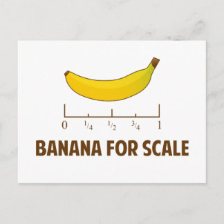 Cartão Postal Banana Para Escala