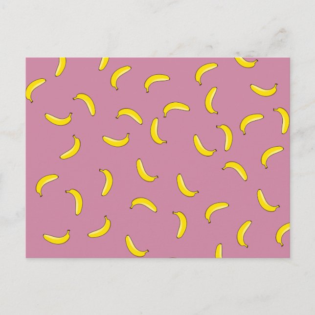 Cartão Postal Bananas Rosas (Frente)