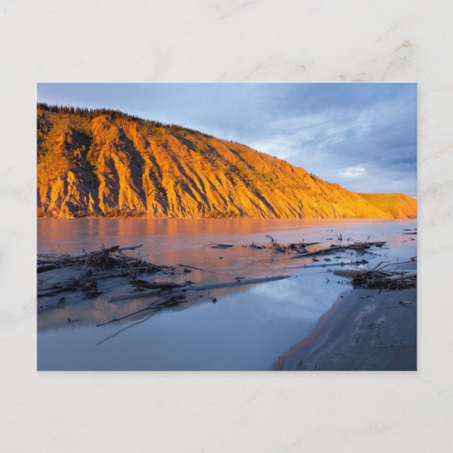 Cartão Postal Banco de argila do rio Yukon (Frente)