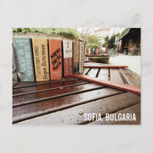 Cartão Postal Banco de biblioteca em Sofia, Bulgária