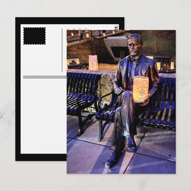 Cartão Postal banco de concessão galena luminaria (Frente/Verso)