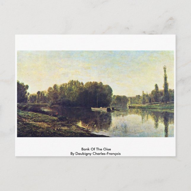 Cartão Postal Banco De Oise Por Daubigny Charles-François (Frente)