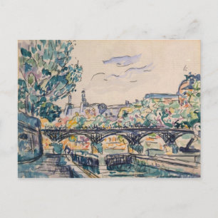 Cartão Postal Banco do Sena perto do Pont des Arts