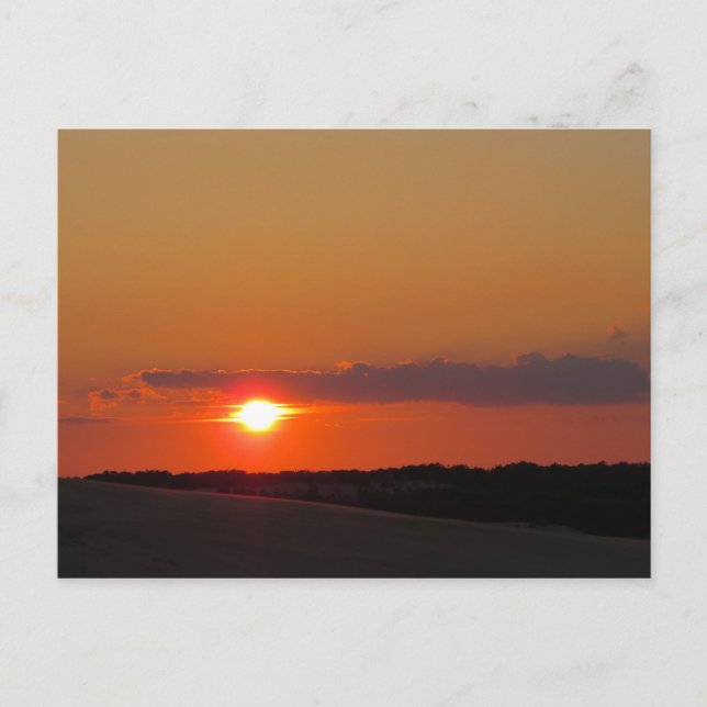 Cartão Postal Bancos externos sunset (Frente)