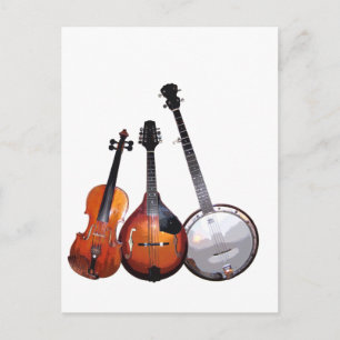 Cartão Postal Banda de Bluegrass filtrada