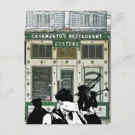 Cartão Postal Banda de Brass Vintage New Orleans