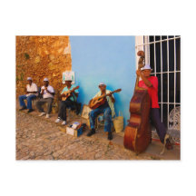 Banda de rua em Trinidad e Cuba