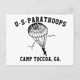 Cartão Postal Banda dos Irmãos Currahee EUA Paratrooper Toccoa
