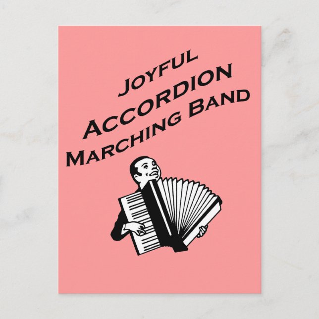 Cartão Postal Banda Joyful Accordion Marching (Frente)