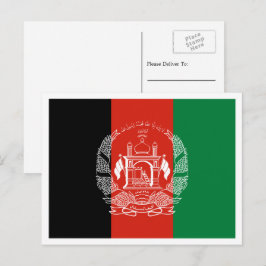 Cartão Postal Bandeira Afegã, Bandeira do Afeganistão